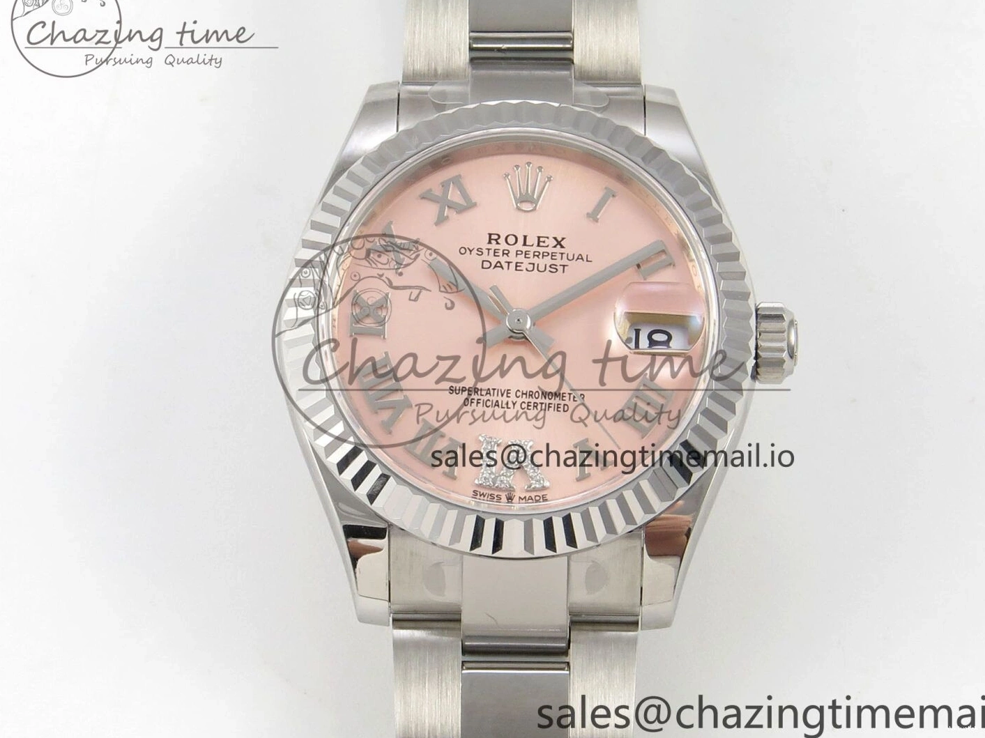 904L on 278274 31 Edition 1:1 Steel Diamonds Roman HZ Dial DateJust Best Bracelet Cal.2236 Oyster THBF SS RG 0509